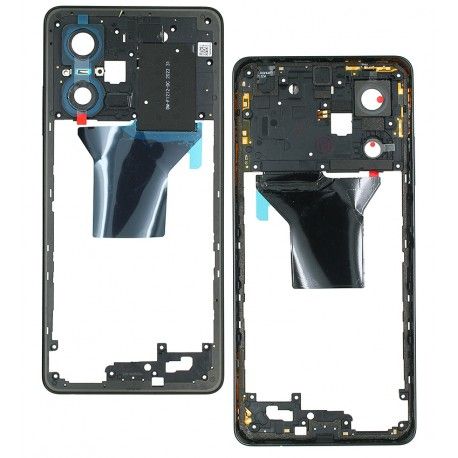 Середня частина корпусу Xiaomi Redmi Note 12 Pro 5G, чорна (161369)