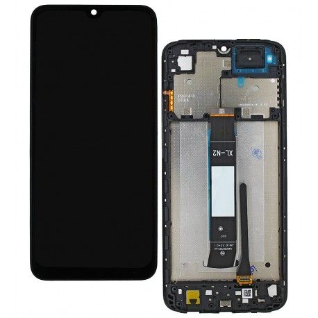 Дисплей для Xiaomi Poco C50, Poco C51, Redmi A1, Redmi A1 Plus, Redmi A2, Redmi A2 Plus, чорний, з рамкою, Original (PRC) (161288)
