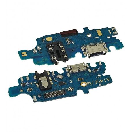 Шлейф для Samsung A145 Galaxy A14, конектор заряджання, high Quality, (плата зарядки) (161550)