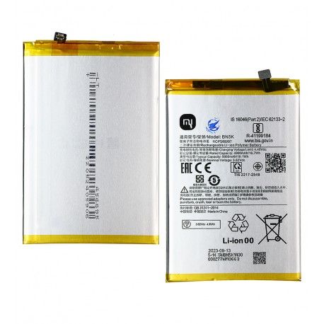 Акумулятор BN5K для Xiaomi Poco C55, Redmi 12C, Li-ion, 3,82 B, 5000 мАг, оригінал (PRC) (162382)