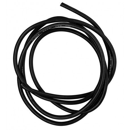 Кабель в силіконовій ізоляції 16AWG, 1,27 мм , 1 м, чорний, UL3135 (161897)