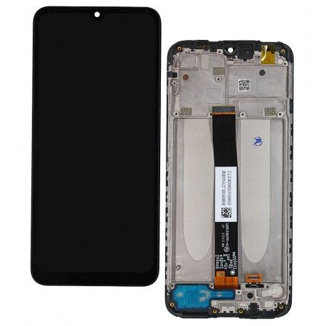 Дисплей для Xiaomi Redmi 9A, Redmi 9AT, Redmi 9C, чорний, з рамкою, China quality, In-Cell, M2006C3LG, M2006C3LI, M2006C3LC, M2006C3MG, M2006C3MT (161229)