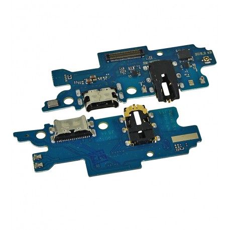 Шлейф Samsung M205F / DS Galaxy M20, коннектора навушників, коннектора зарядки, з мікрофоном, плата зарядки, China quality (144577)