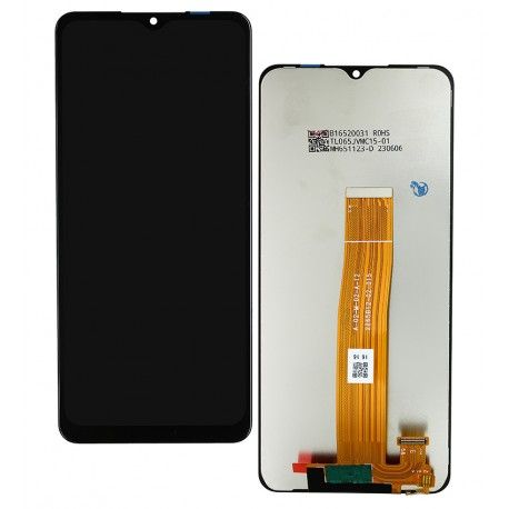 Дисплей для Samsung A125F Galaxy A12, чорний, без рамки, China quality, A-02-M-02-A-12 (161227)