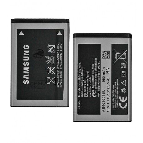 Акумулятор AB463651BU для Samsung B310E Duos, B312E Duos, B3410, B5310, C3200, C3312, C3322i, C3330, C3500, C3510, C3530, C3782, C5510, C6112, E2222, F400, J800, L700, M3310, M3710, M5650, M7500, M7600, S3370, S3650 Corby, S5260, S5550 SHARK II, S5560, S (101524)
