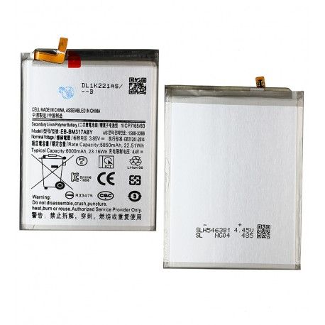 Акумулятор EB-BM317ABY до Samsung M317 Galaxy M31s, Li-ion, 3,86B, 6000 мАг, без логотипу (163703)