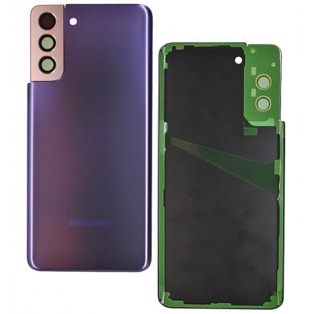 Задня панель корпуса для Samsung G996 Galaxy S21 Plus 5G, фіолетовий, із склом камери, Phantom Violet (151505)