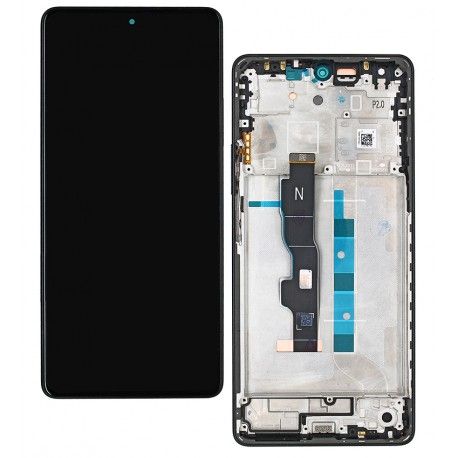Дисплей Xiaomi Redmi Note 13 5G, чорний, з рамкою, High quality, (OLED) (163781)