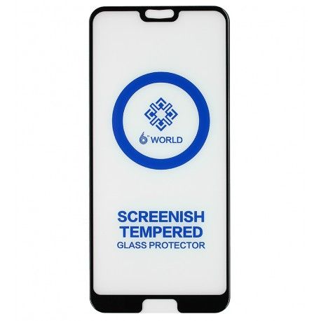 Захисне скло для Huawei P20, 5D, World, Full Glue, чорне, 5D, World, Full Glue (164413)