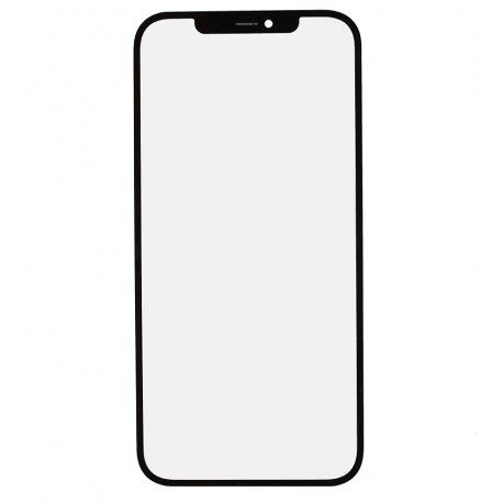 Скло дисплея для Apple iPhone 12 Pro Max, з OCA-плівкою, чорний (146866)