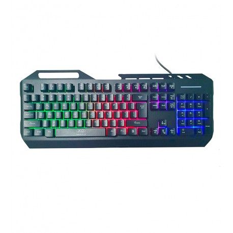 Клавіатура XO KB-01 RGB USB, дротова, з підсвічуванням, чорна (166764)