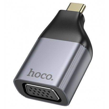 Адаптер переходник Hoco UA34 Type-C - VGA, metal grey (168934)