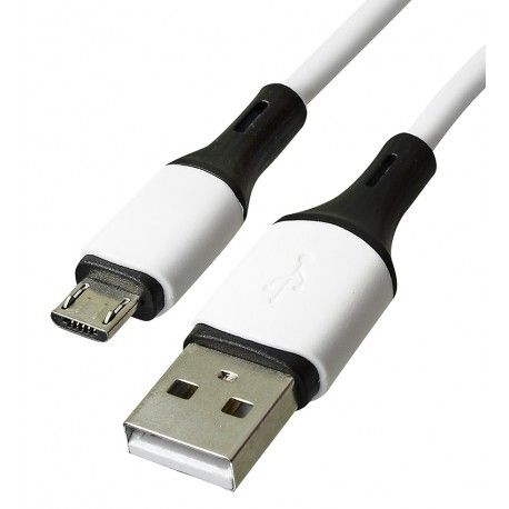Кабель Micro-USB - USB, Borofone BX79, 1 м, 2,4А, силіконовий, білий (168776)