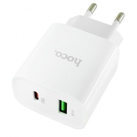 Зарядний пристрій Hoco C80A Plus 1USB, 3A, Type-C PD QC 20W (169847)