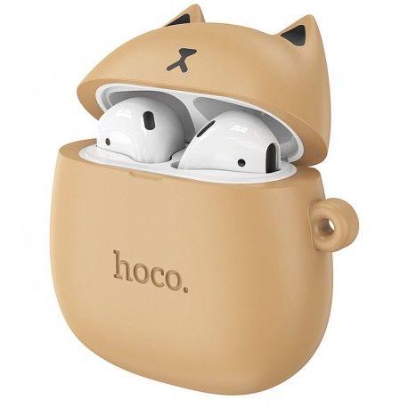Навушники Hoco EW45 Cat true wireless Bluetooth BT5.3, 30/400мАг, 4h (caramel cat) (160276)