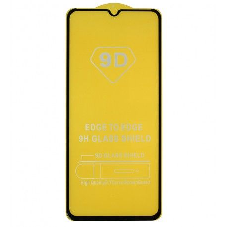 Загартоване захисне скло для Nokia C22, C32, сумісне з чохлами, Full Glue, без упаковки, чорний, клей по всій поверхні (169812)