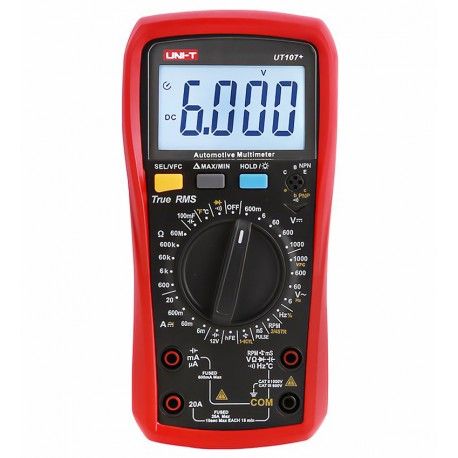 Мультиметр UNI-T UT107+, цифровий, автомобільний (170291)