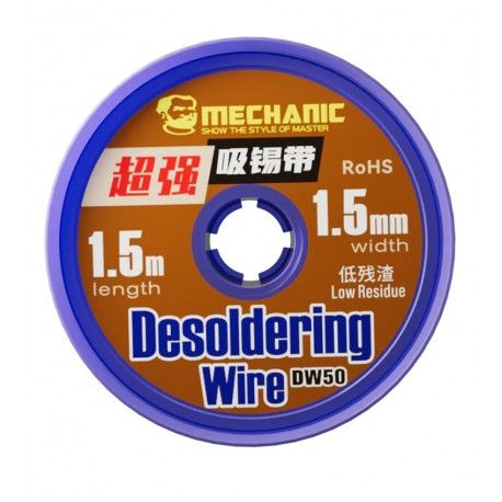 Стрічка для випаювання Mechanic DW50 1515, ш. 1,5 мм, д. 1,5 м (171384)