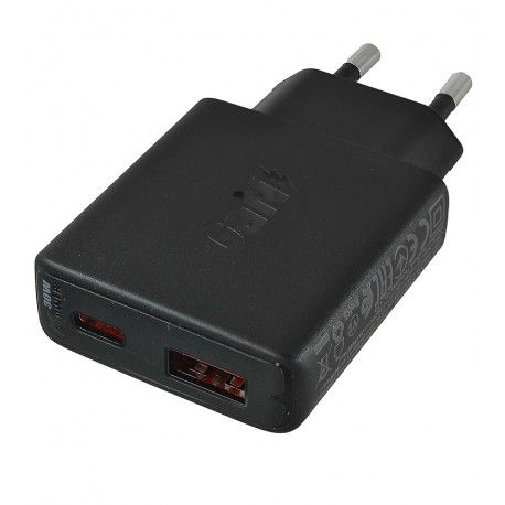 Зарядний пристрій Acefast GaN A69 1Type-C/1USB, 30W, PD/QC , чорний (171229)
