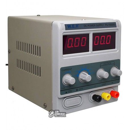Лабораторний блок живлення WEP PS-1502DD 15V 2A, автозбереження после КЗ (117825)