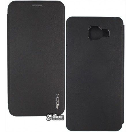 Чохол для Samsung A910 Galaxy A9 (2016), Rock Touch Series Flip, чорний (115599)