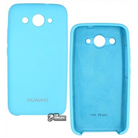 Чохол для Huawei Y3 (2017), Silicone cover, блакитний колір 16 (122037)