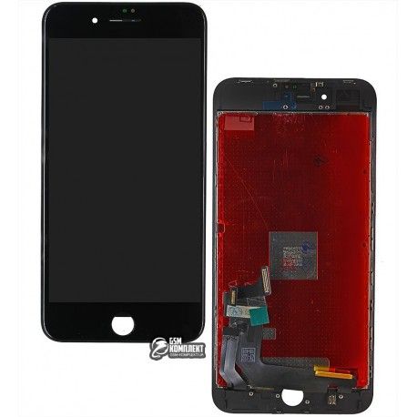 Дисплей iPhone 8 Plus, чорний, з сенсорним екраном (дисплейний модуль), China quality, Tianma (123977)