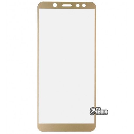 Загартоване захисне скло для Samsung A600 Galaxy A6 2018, 3D Glass, 0,26 мм 9H, (126705)