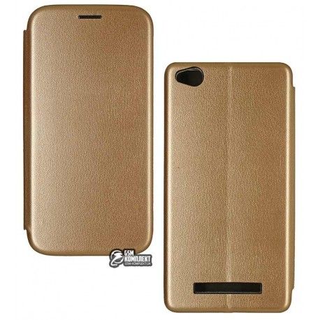 Чохол для Xiaomi Redmi 4A, Fashion, книжка, золото (128748)