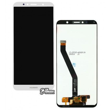 Дисплей для Huawei Honor 7A Pro 5,7 , Honor 7C 5,7 , Y6 (2018), Y6 Prime (2018), білий, з тачскріном, High quality, AUM-L29 / ATU-L21 / ATU-L22 (129109)