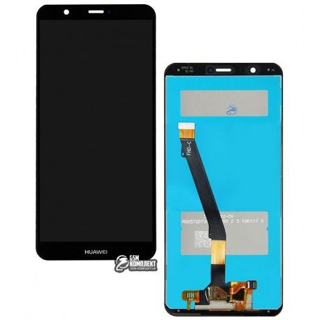 Дисплей для Huawei Enjoy 7s, P Smart, чорний, з тачскріном, High quality, FIG-L31 / FIG-LX1 (129572)