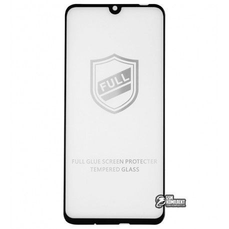 Загартоване захисне скло Tiger Glass для Huawei P Smart (2019), POT-LX1, 0,26 мм 9H, 2.5D, Full Glue, чорний колір (132448)