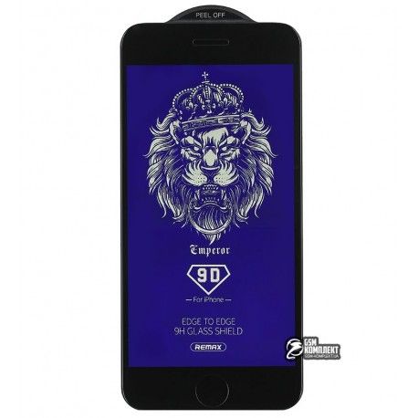 Захисне скло для iPhone 7/8, SE (2020), Remax Emperor Series 9D Anti Blue-ray GL-34, 3D, 0,3 мм 9H, чорний колір (132728)