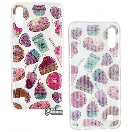 Чохол для Samsung A105 Galaxy A10, M105 Galaxy M10, Juicy, силіконовий, пончик (133806)