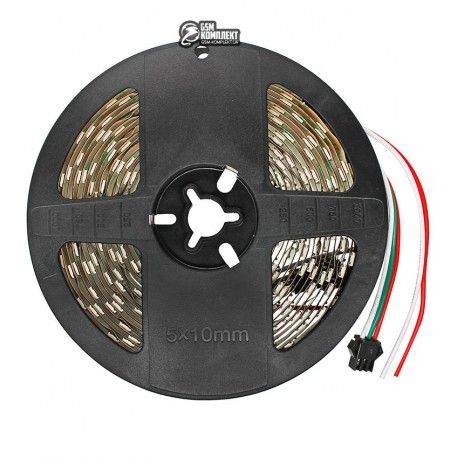 Адресна LED стрічка на світлодіодах WS2812B, 5V, 60led, ip30, 1м (132664)
