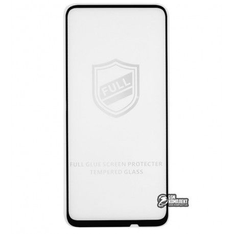 Загартоване захисне скло для Huawei P Smart Z, P Smart Pro, Honor 9X (2019), Y9A, Y9s (2019), Y9 Prime (2019), 0,26 мм 9H, 2.5D, Full Glue, чорний колір (135661)