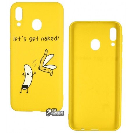 Чохол для Samsung M205 Galaxy M20, TOTO Cartoon Soft Silicone, силікон, Banana Yellow (135829)
