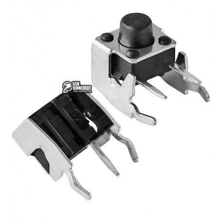 Кнопка тактова 6 x 6 x 6 мм, 2pin, бічна (136745)