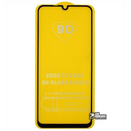 Загартоване захисне скло для Huawei P Smart S, Y8P, 0,26 мм 9H, Full Glue, чорне (141811)