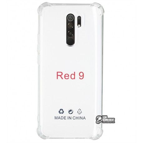 Чохол для Xiaomi Redmi 9, WXD HQ, силіконовий, протиударний, прозорий (142381)