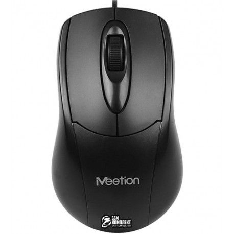 Миша ігрова Meetion MT-M361, дротова, чорна (144694)