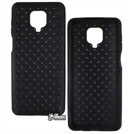 Чохол для Xiaomi Redmi Note 9S/Note 9 Pro, Weaving Case (TPU), чорний (144848)