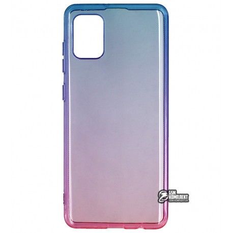 Чохол для Samsung A315 Galaxy A31, Gradient Design, силіконовий надтонкий, blue/pink (145003)