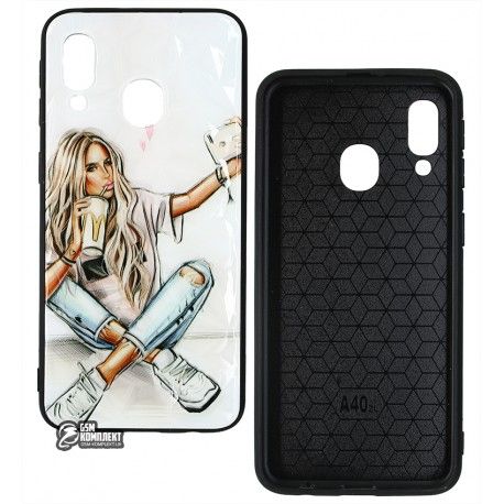 Чохол для Samsung A405 Galaxy A40 (2019), Ladies Selfie Prism, пластик-силікон (142666)
