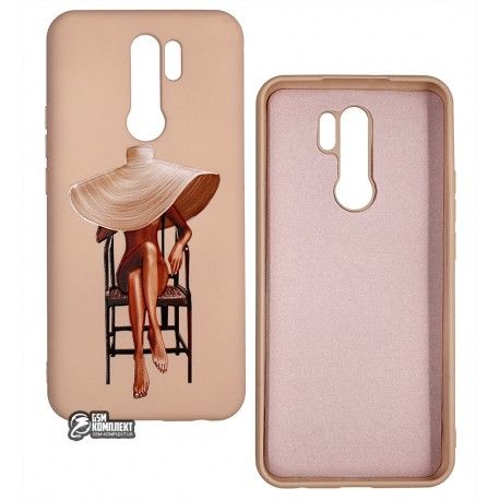 Чохол для Xiaomi Redmi 9, ART Lady with Hat, силіконовий (146558)