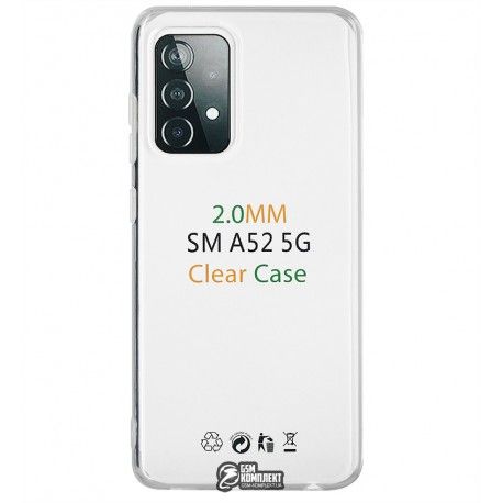 Чохол для Samsung A525 Galaxy A52. силіконовий, прозорий (147303)