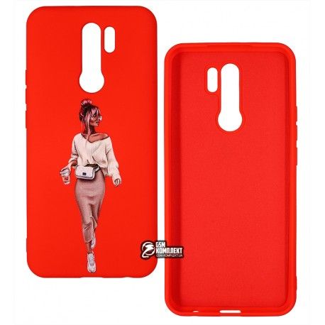 Чохол для Xiaomi Redmi 9, ART Lady red, силіконовий (149427)