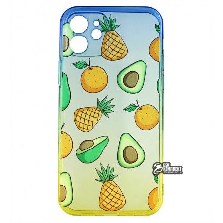 Чохол для iPhone 12, WAVE Sweet Acid, силікон, (blue/yellow/avocado) (149784)