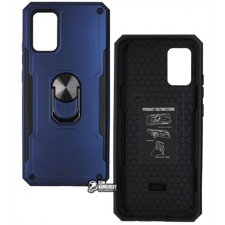 Чохол для Samsung A025 Galaxy A20s, A037 Galaxy A03s, Antishock, силіконовий, с кольцом держателем (149525)