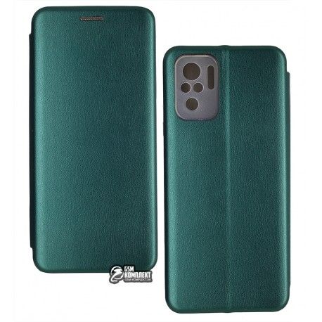 Чехол для Xiaomi Redmi Note 10, Redmi Note 10S, Fashion, книжка, зелений (149878)